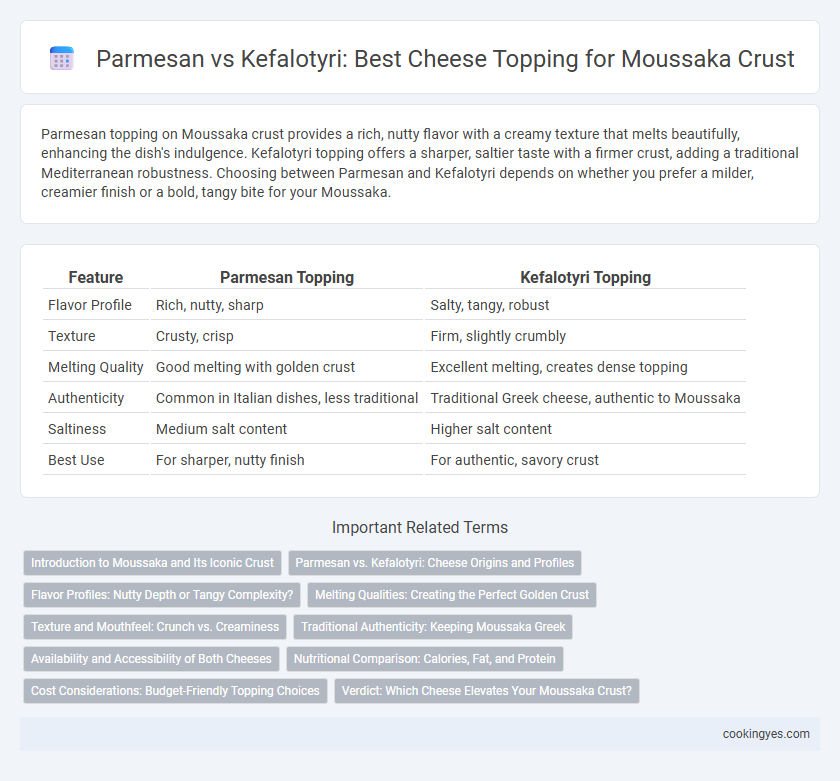 Parmesan vs Kefalotyri: Best Cheese Topping for Moussaka Crust