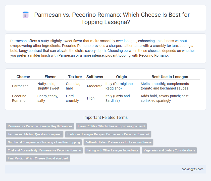 Parmesan vs. Pecorino Romano: Which Cheese Is Best for Topping Lasagna?