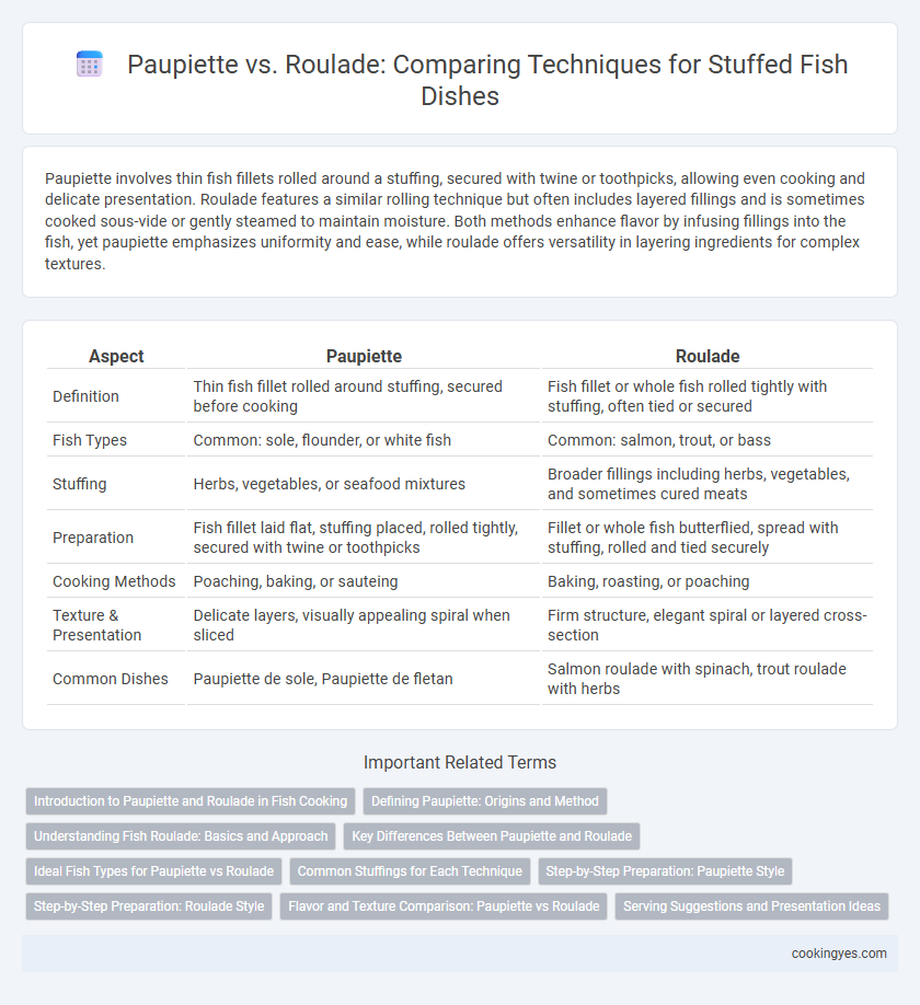 Paupiette vs. Roulade: Comparing Techniques for Stuffed Fish Dishes