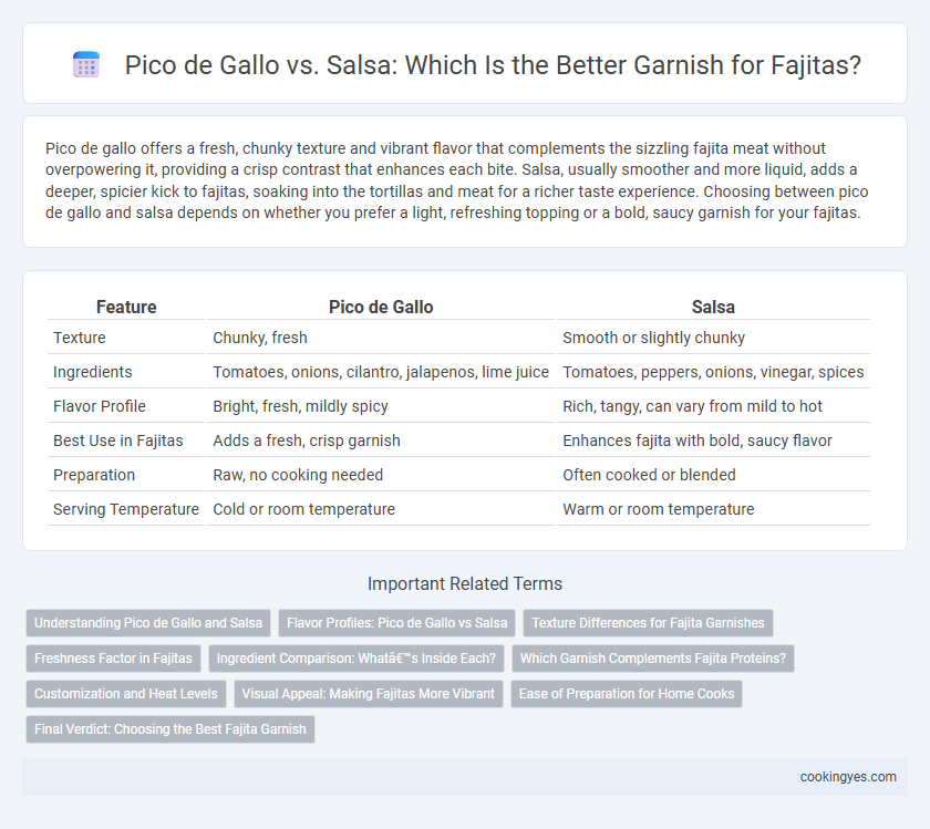 Pico de Gallo vs. Salsa: Which Is the Better Garnish for Fajitas?