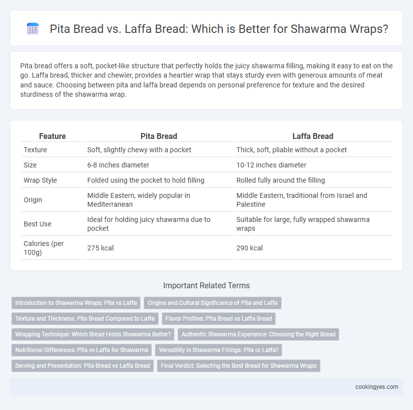 Pita Bread vs. Laffa Bread: Which is Better for Shawarma Wraps?