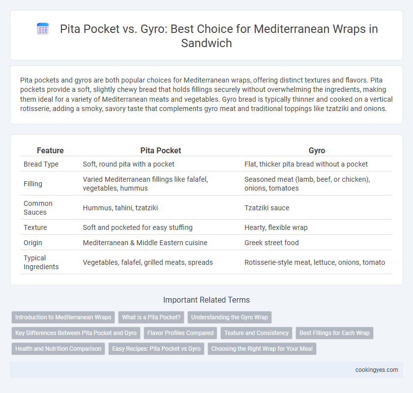 Pita Pocket vs. Gyro: Best Choice for Mediterranean Wraps in Sandwich