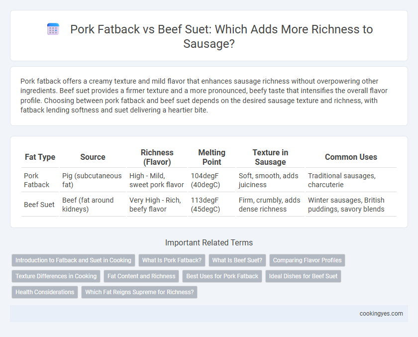 Pork Fatback vs Beef Suet: Which Adds More Richness to Sausage?