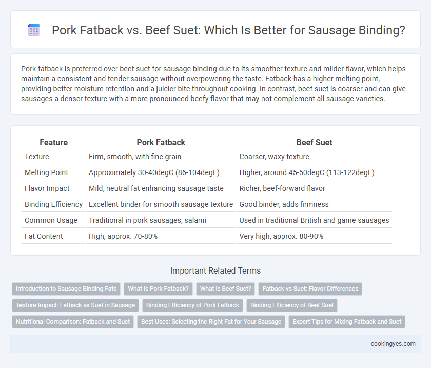 Pork Fatback vs. Beef Suet: Which Is Better for Sausage Binding?