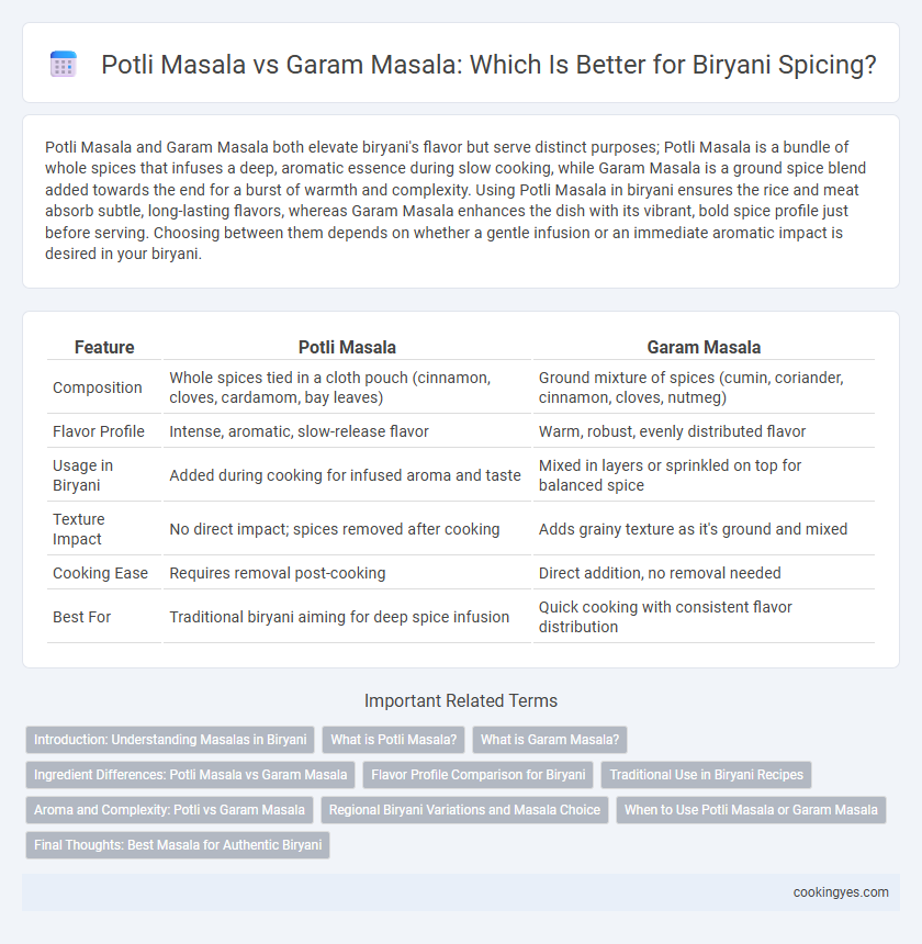 Potli Masala vs Garam Masala: Which Is Better for Biryani Spicing?