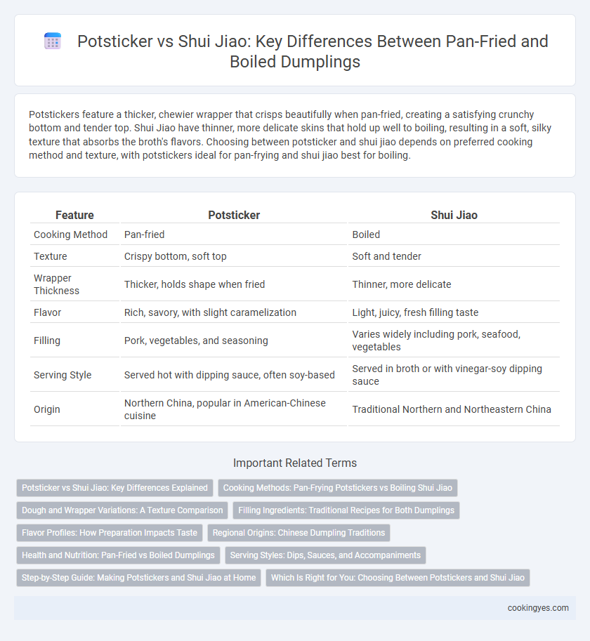 Potsticker vs Shui Jiao: Key Differences Between Pan-Fried and Boiled Dumplings