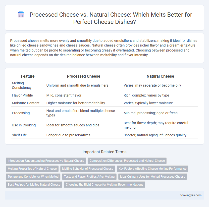 Processed Cheese vs. Natural Cheese: Which Melts Better for Perfect Cheese Dishes?