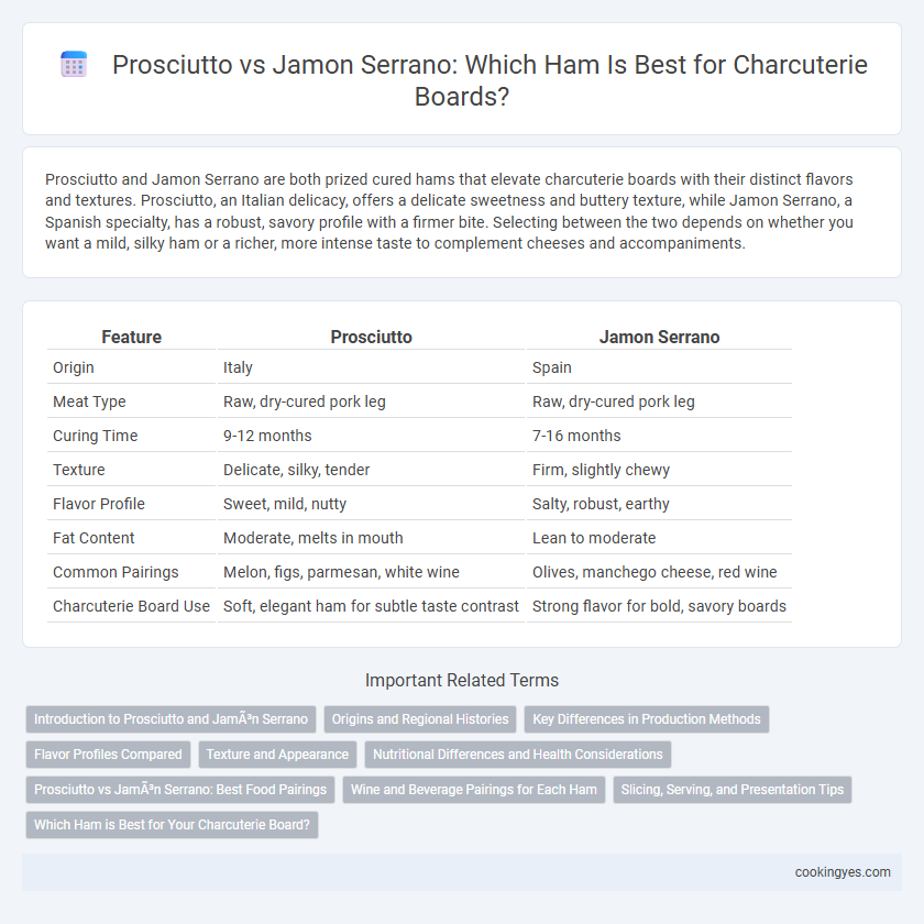 Prosciutto vs Jamon Serrano: Which Ham Is Best for Charcuterie Boards?