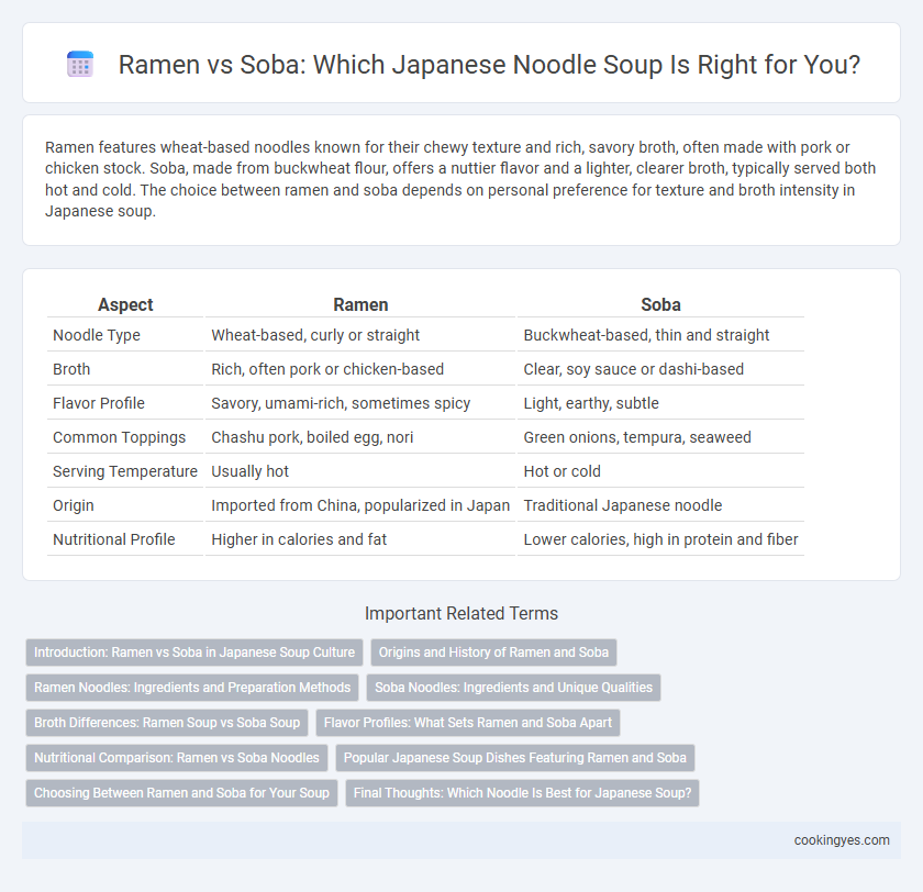 Ramen vs Soba: Which Japanese Noodle Soup Is Right for You?
