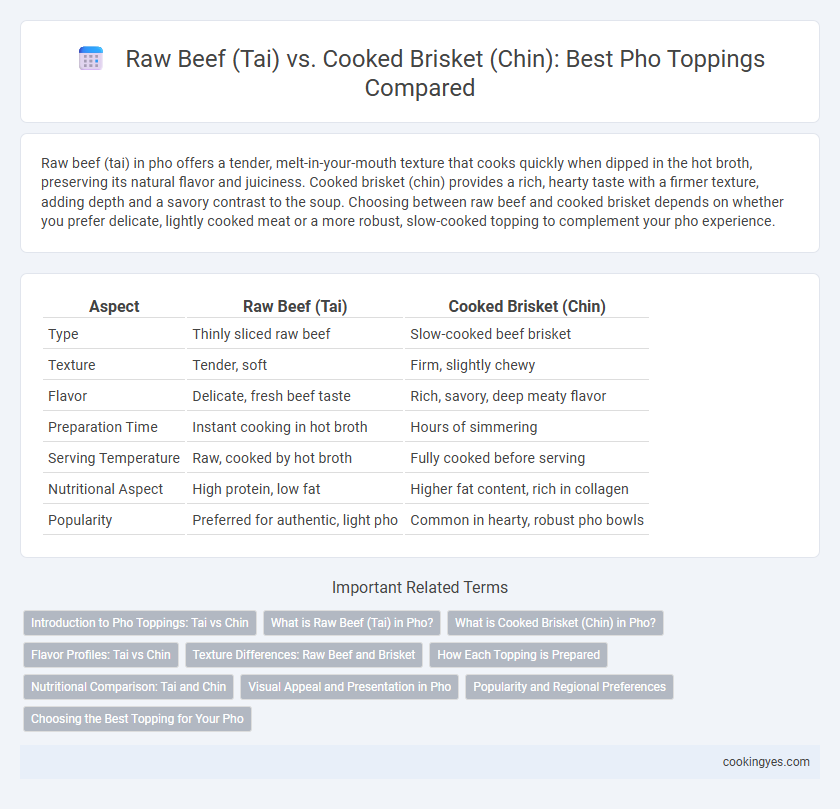 Raw Beef (Tai) vs. Cooked Brisket (Chin): Best Pho Toppings Compared