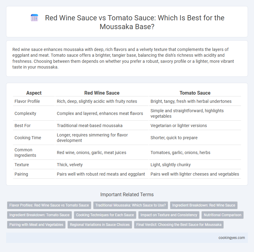 Red Wine Sauce vs Tomato Sauce: Which Is Best for the Moussaka Base?