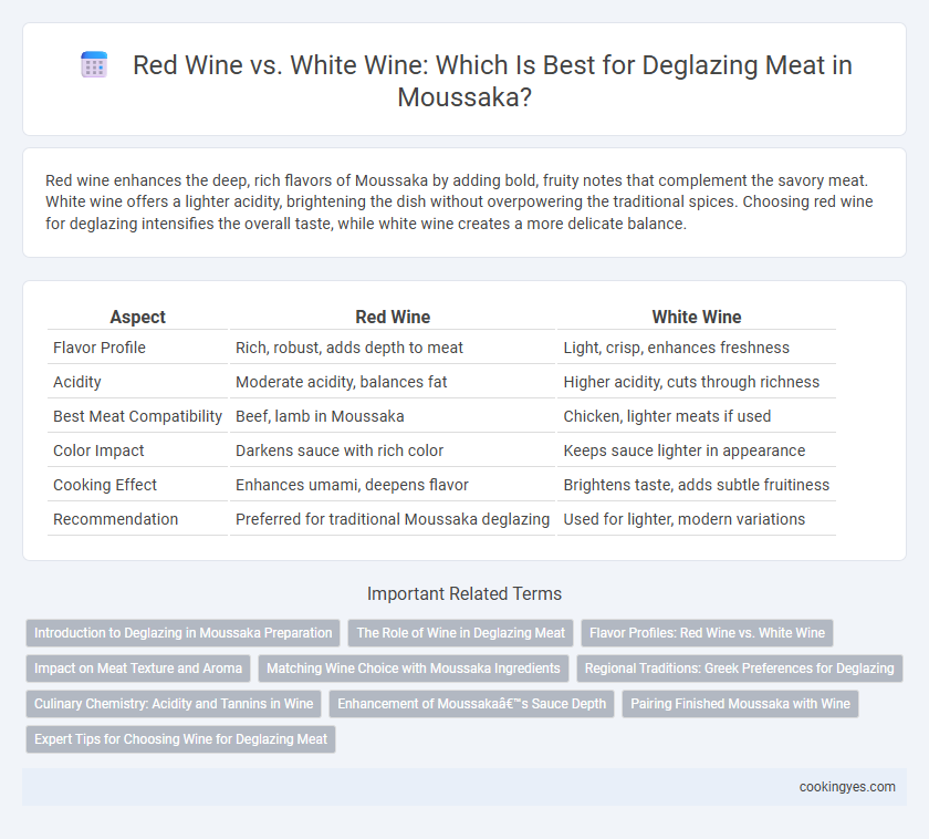 Red Wine vs. White Wine: Which Is Best for Deglazing Meat in Moussaka?