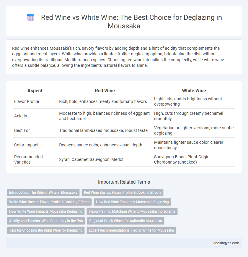 Red Wine vs White Wine: The Best Choice for Deglazing in Moussaka