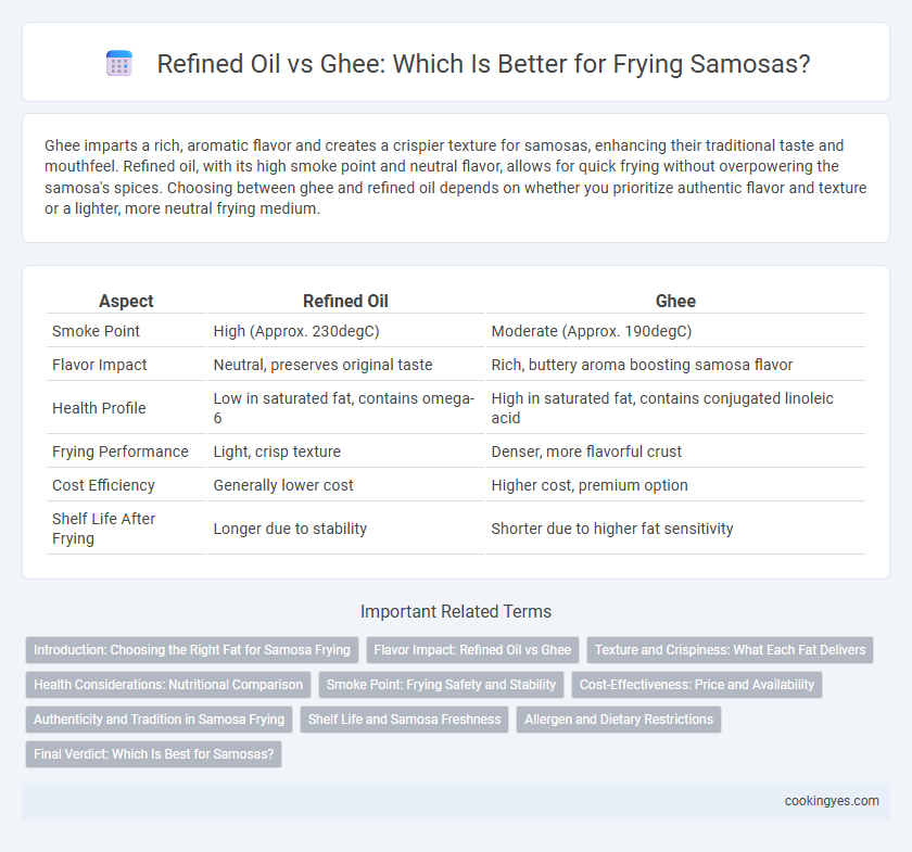 Refined Oil vs Ghee: Which Is Better for Frying Samosas?
