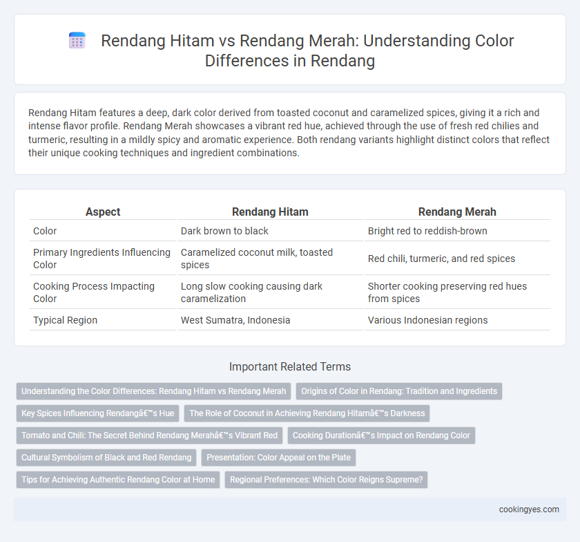 Rendang Hitam vs Rendang Merah: Understanding Color Differences in Rendang