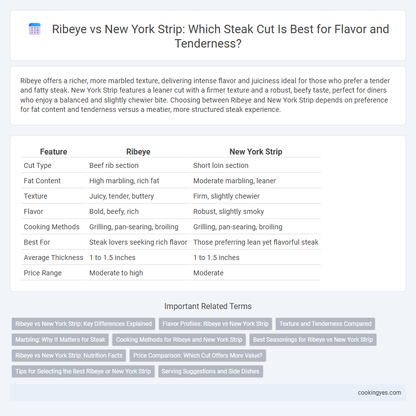 Ribeye vs New York Strip: Which Steak Cut Is Best for Flavor and Tenderness?