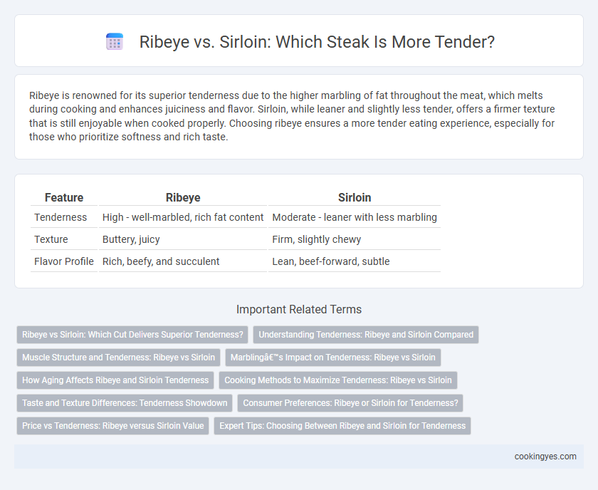 Ribeye vs. Sirloin: Which Steak Is More Tender?