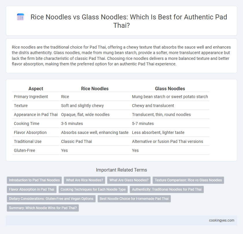 Rice Noodles vs Glass Noodles: Which Is Best for Authentic Pad Thai?
