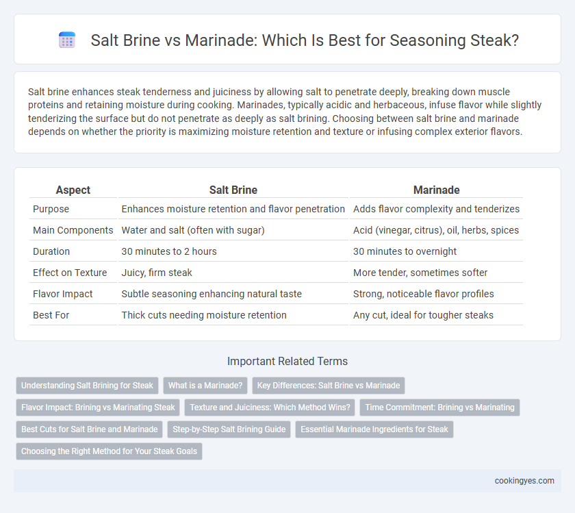 Salt Brine vs Marinade: Which Is Best for Seasoning Steak?