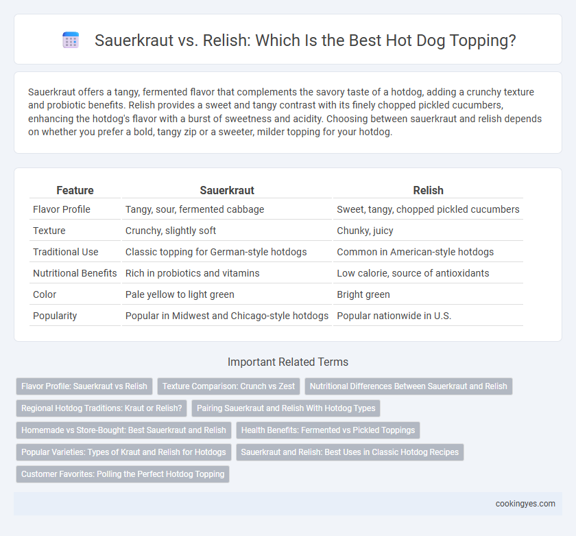 Sauerkraut vs. Relish: Which Is the Best Hot Dog Topping?