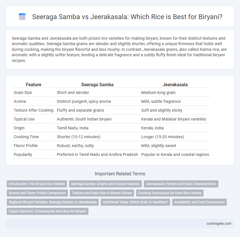 Seeraga Samba vs Jeerakasala: Which Rice is Best for Biryani?