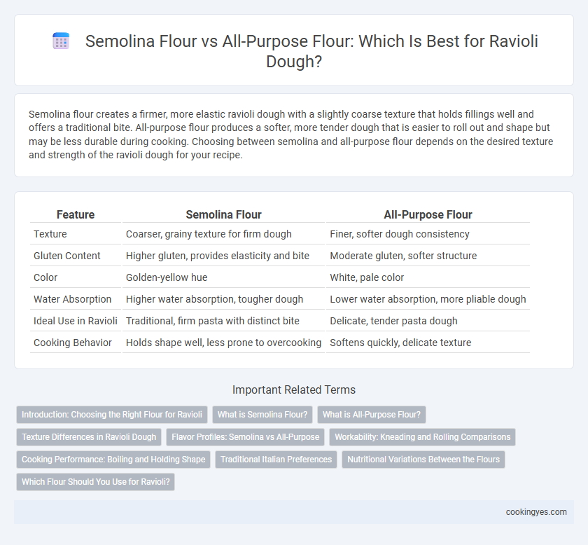 Semolina Flour vs All-Purpose Flour: Which Is Best for Ravioli Dough?