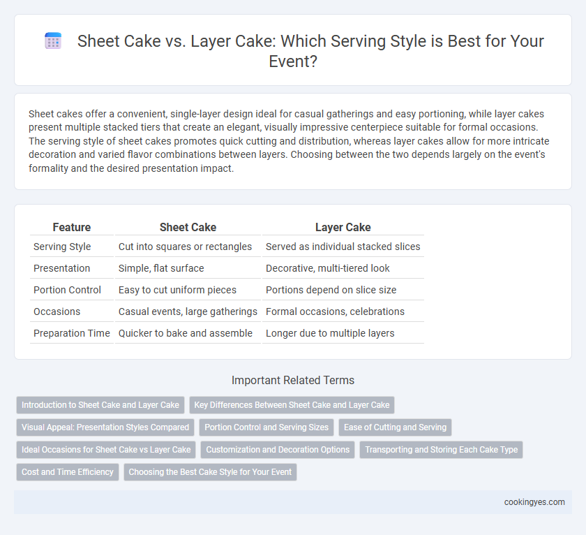 Sheet Cake vs. Layer Cake: Which Serving Style is Best for Your Event?