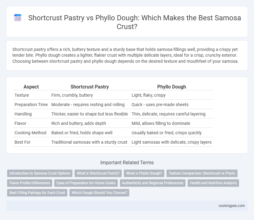 Shortcrust Pastry vs Phyllo Dough: Which Makes the Best Samosa Crust?