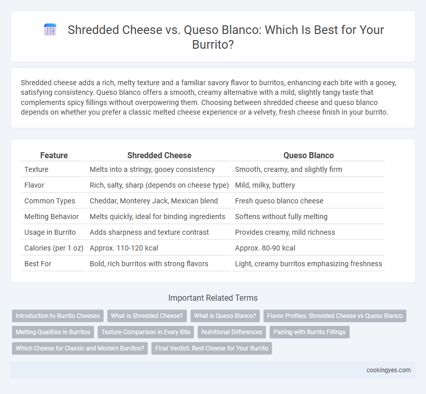 Shredded Cheese vs. Queso Blanco: Which Is Best for Your Burrito?