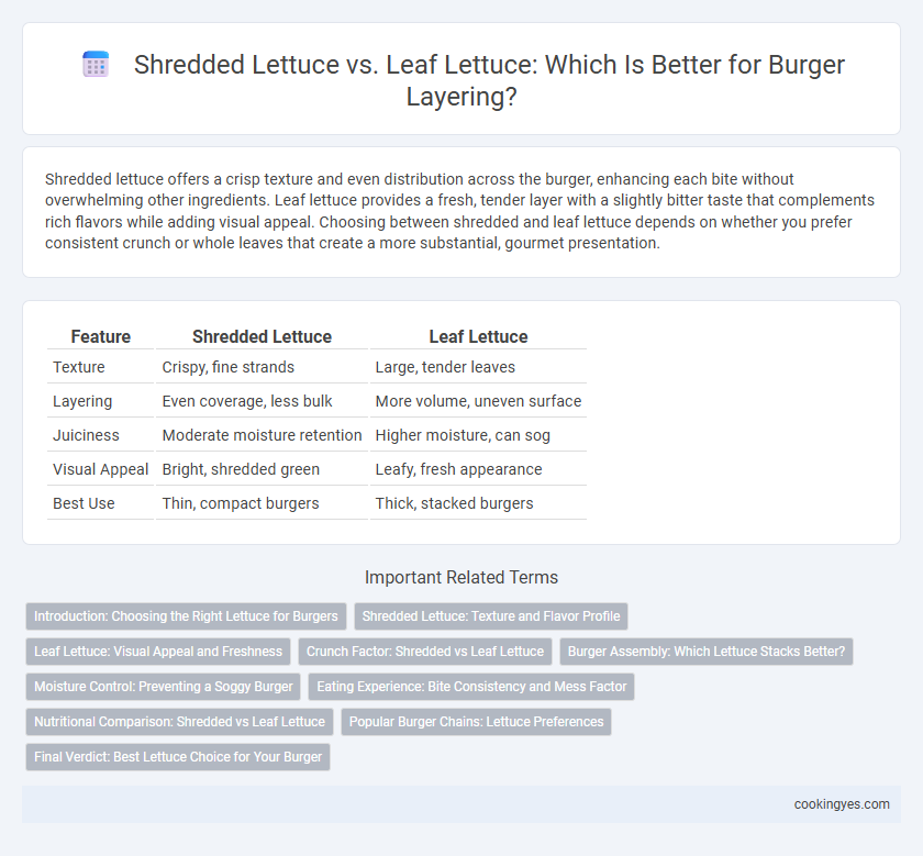 Shredded Lettuce vs. Leaf Lettuce: Which Is Better for Burger Layering?