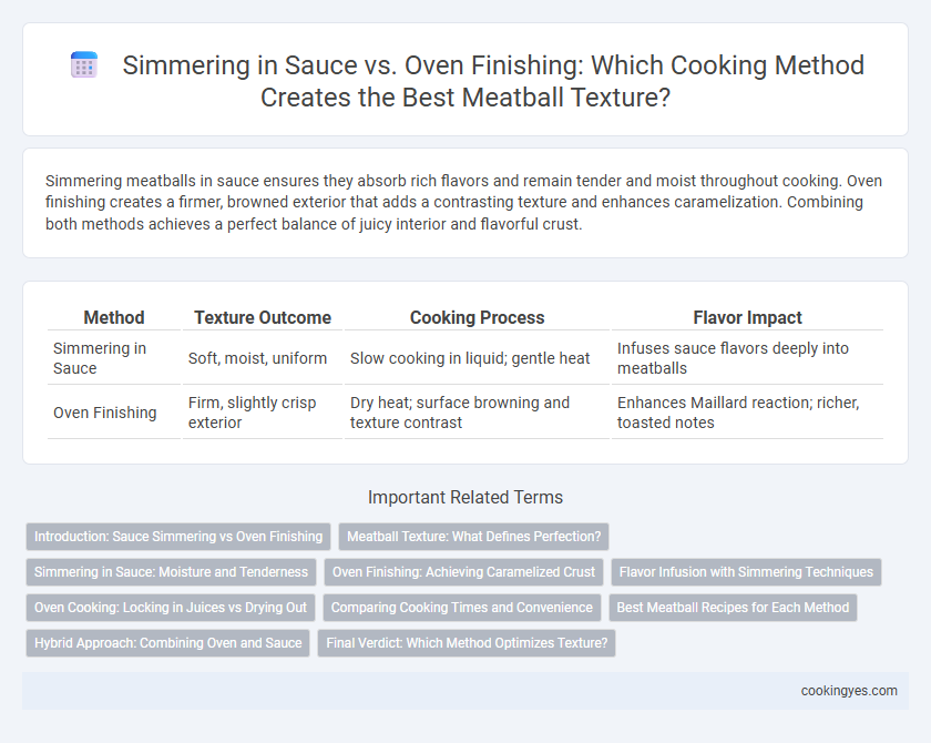 Simmering in Sauce vs. Oven Finishing: Which Cooking Method Creates the Best Meatball Texture?