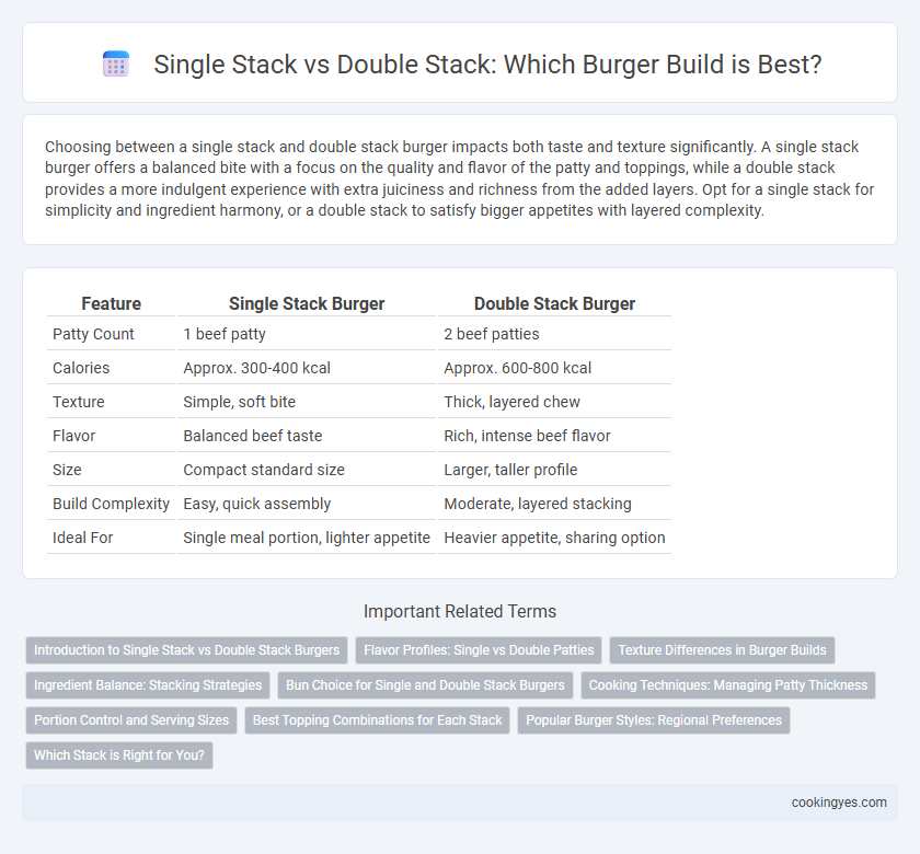 Single Stack vs Double Stack: Which Burger Build is Best?