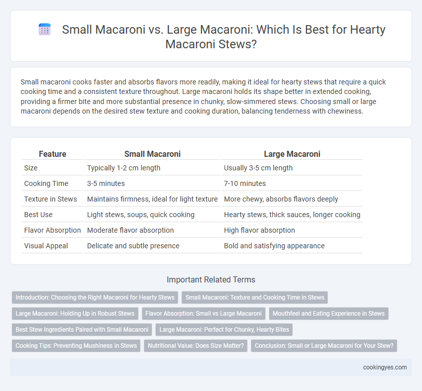 Small Macaroni vs. Large Macaroni: Which Is Best for Hearty Macaroni Stews?