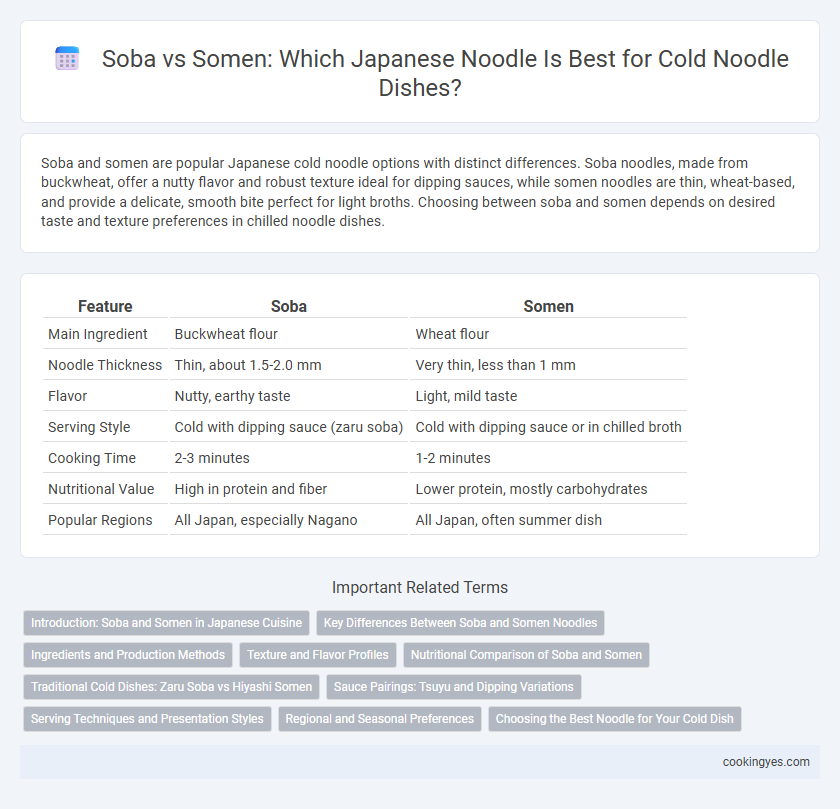 Soba vs Somen: Which Japanese Noodle Is Best for Cold Noodle Dishes?