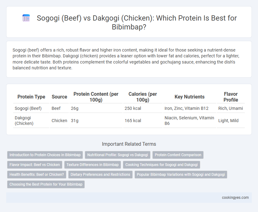 Sogogi (Beef) vs Dakgogi (Chicken): Which Protein Is Best for Bibimbap?