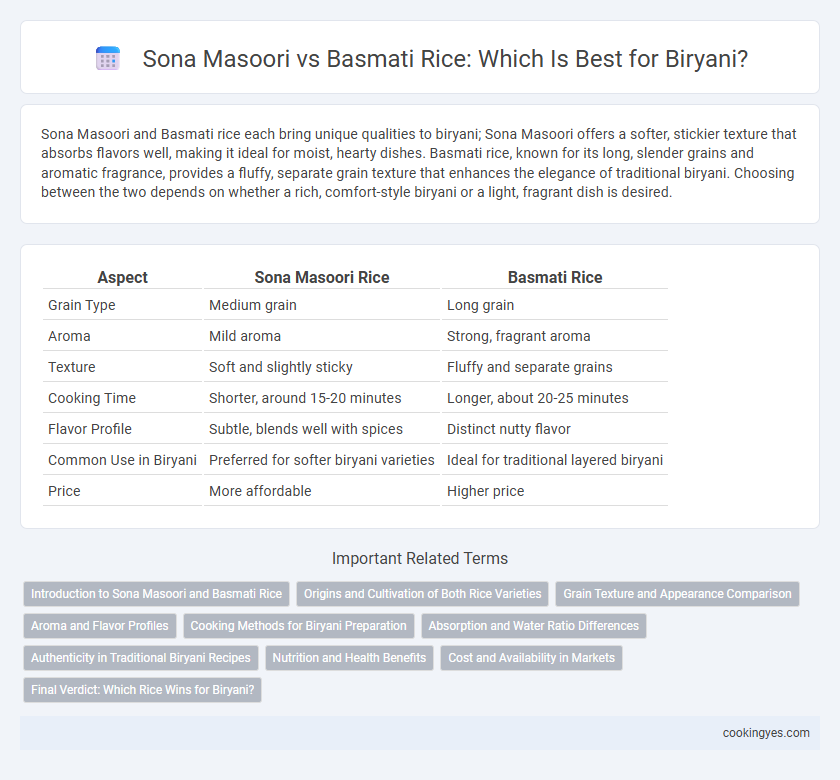 Sona Masoori vs Basmati Rice: Which Is Best for Biryani?