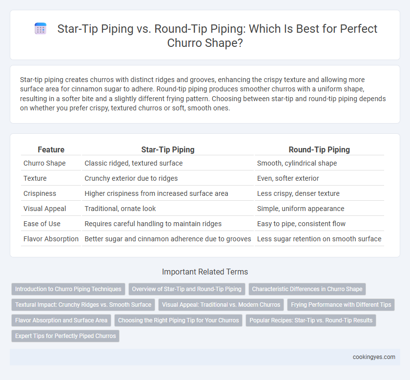 Star-Tip Piping vs. Round-Tip Piping: Which Is Best for Perfect Churro Shape?