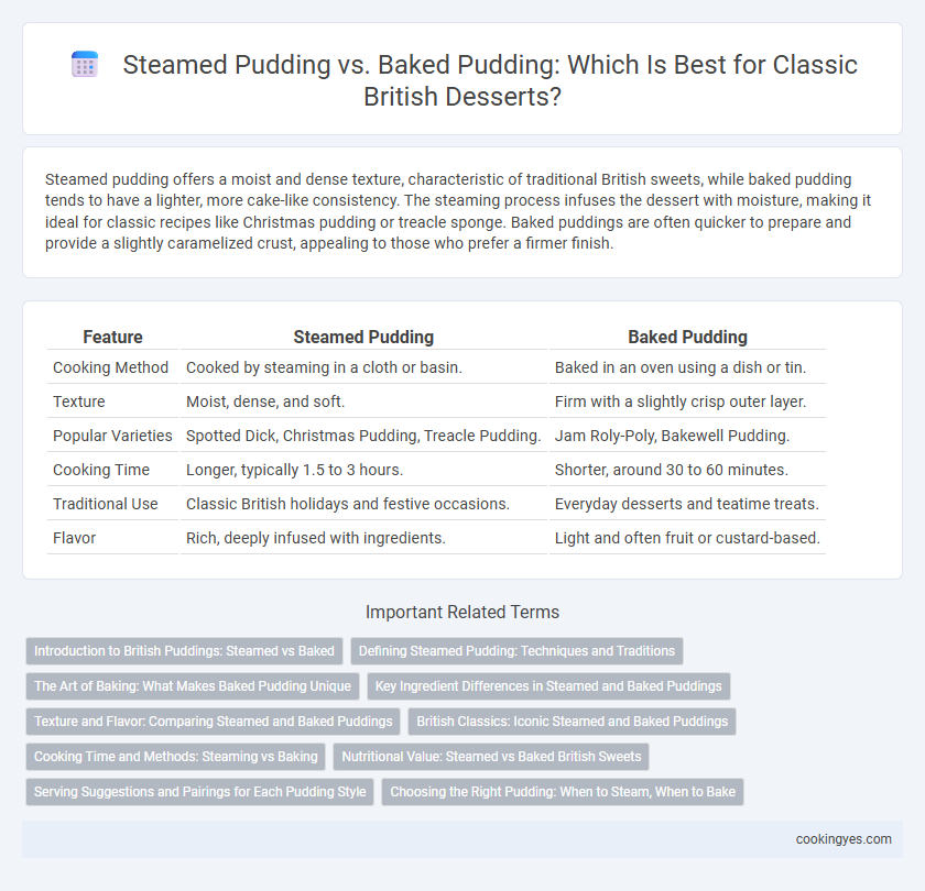 Steamed Pudding vs. Baked Pudding: Which Is Best for Classic British Desserts?