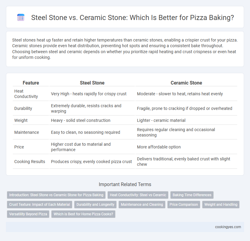 Steel Stone vs. Ceramic Stone: Which Is Better for Pizza Baking?