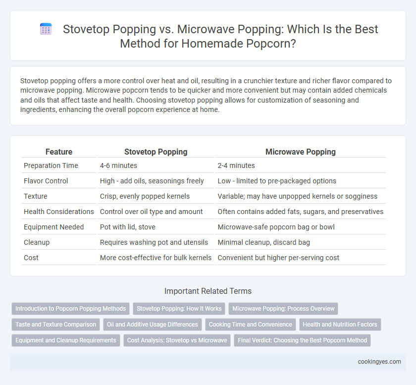 Stovetop Popping vs. Microwave Popping: Which Is the Best Method for Homemade Popcorn?
