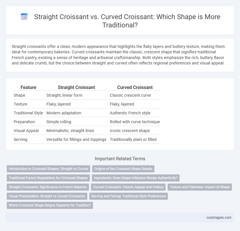 Straight Croissant vs. Curved Croissant: Which Shape is More Traditional?