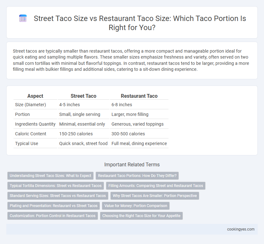 Street Taco Size vs Restaurant Taco Size: Which Taco Portion Is Right for You?