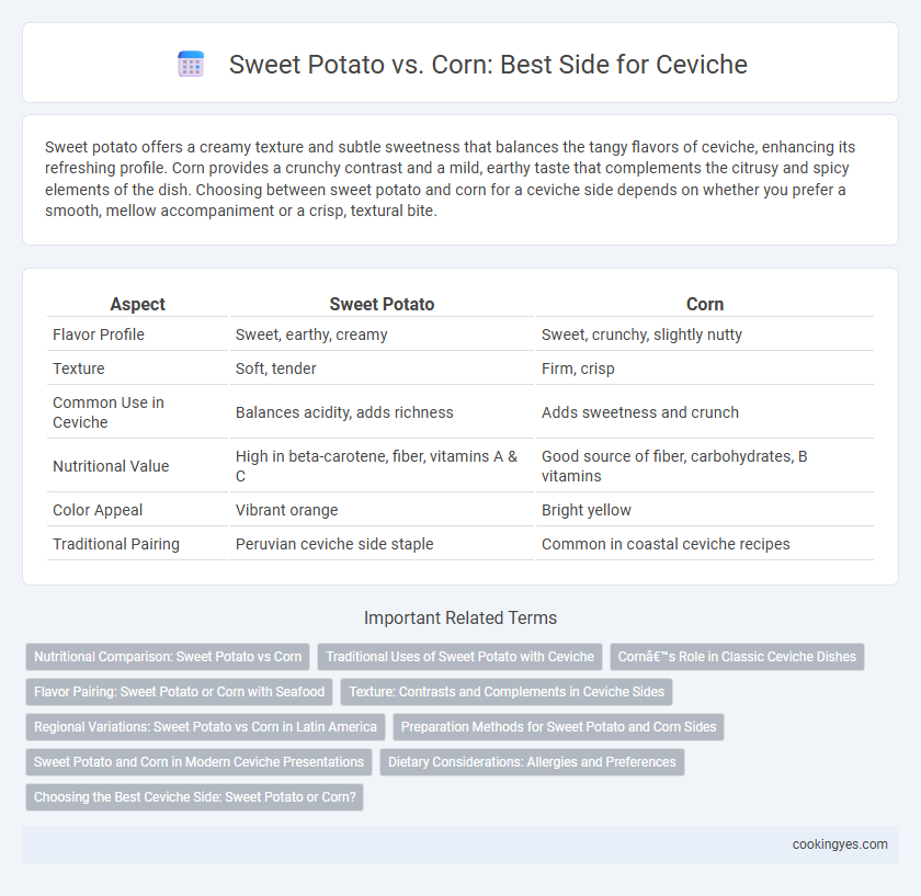 Sweet Potato vs. Corn: Best Side for Ceviche