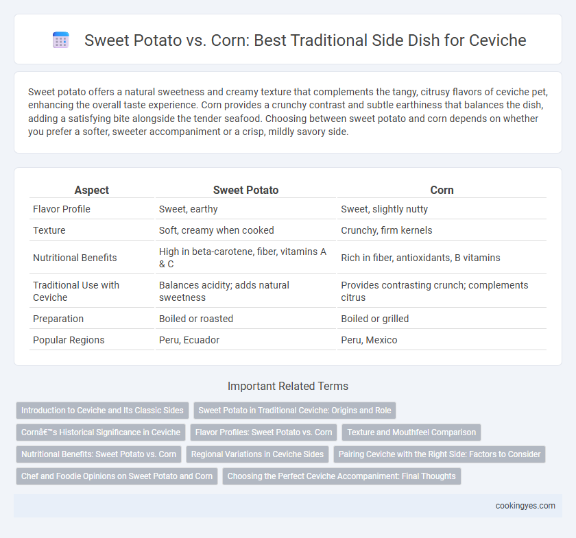 Sweet Potato vs. Corn: Best Traditional Side Dish for Ceviche