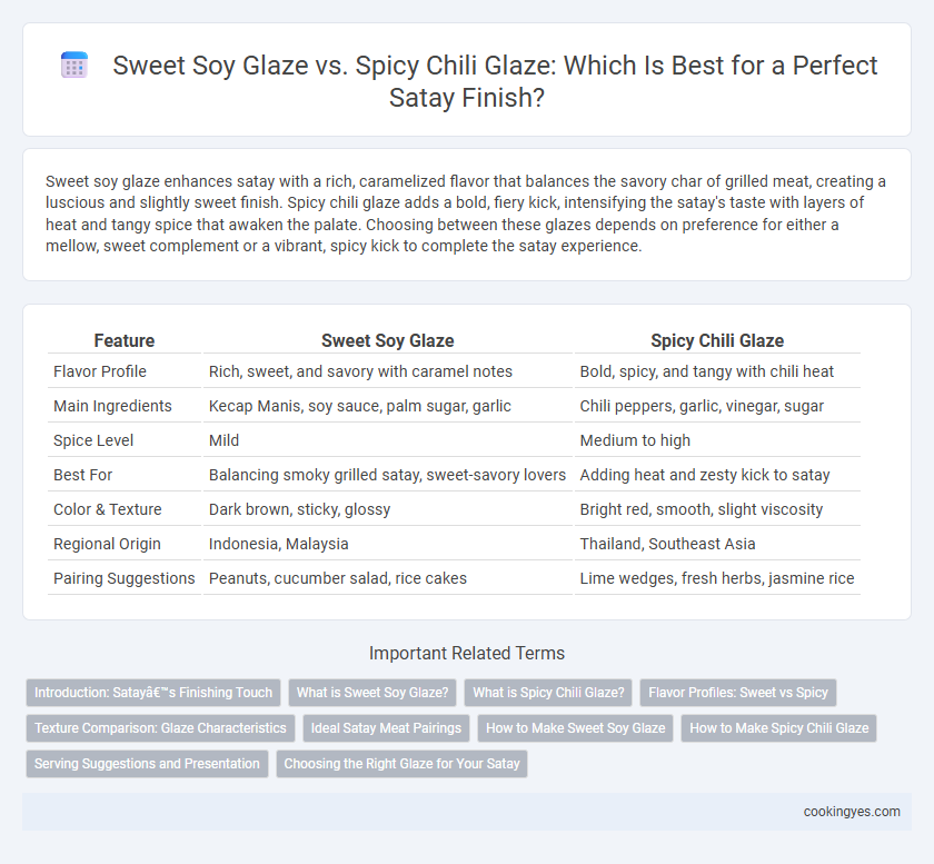 Sweet Soy Glaze vs. Spicy Chili Glaze: Which Is Best for a Perfect Satay Finish?
