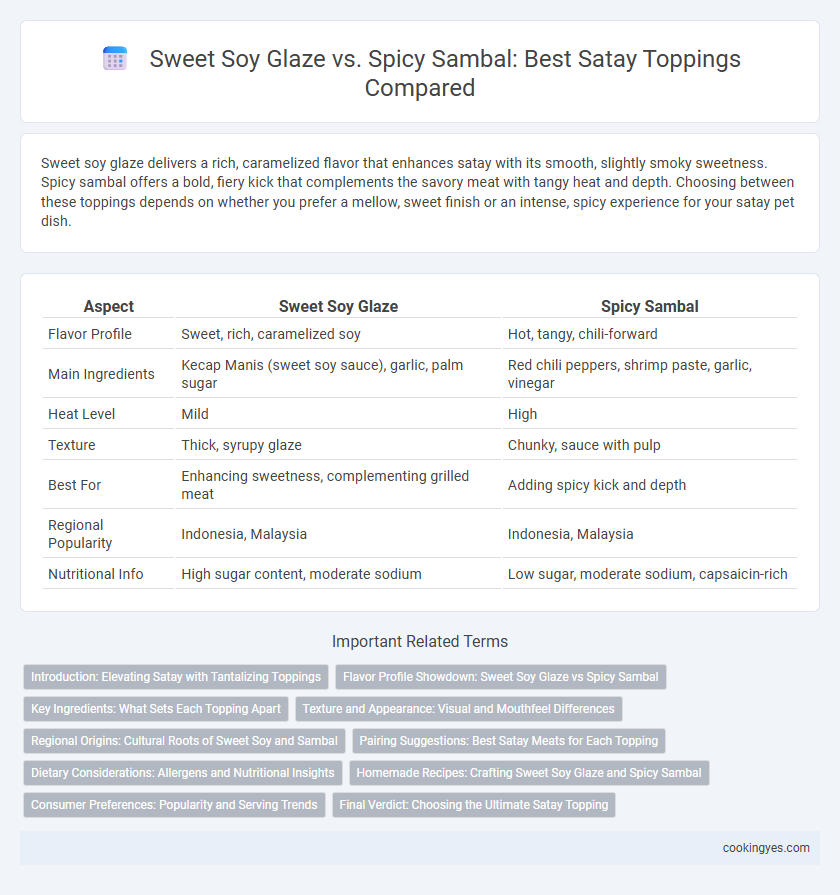 Sweet Soy Glaze vs. Spicy Sambal: Best Satay Toppings Compared
