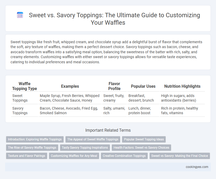 Sweet vs. Savory Toppings: The Ultimate Guide to Customizing Your Waffles