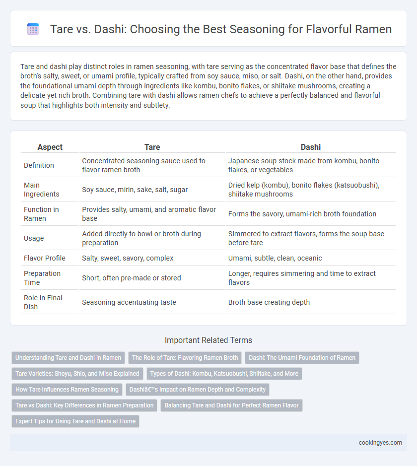 Tare vs. Dashi: Choosing the Best Seasoning for Flavorful Ramen