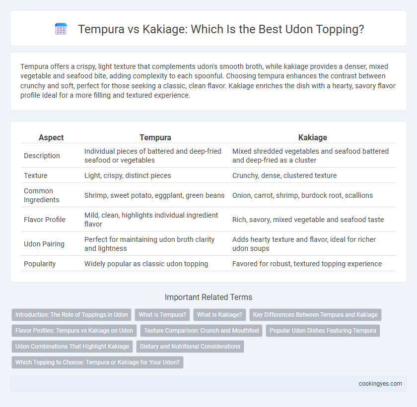 Tempura vs Kakiage: Which Is the Best Udon Topping?