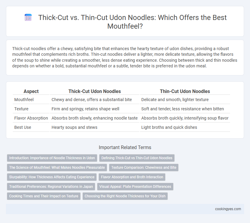 Thick-Cut vs. Thin-Cut Udon Noodles: Which Offers the Best Mouthfeel?